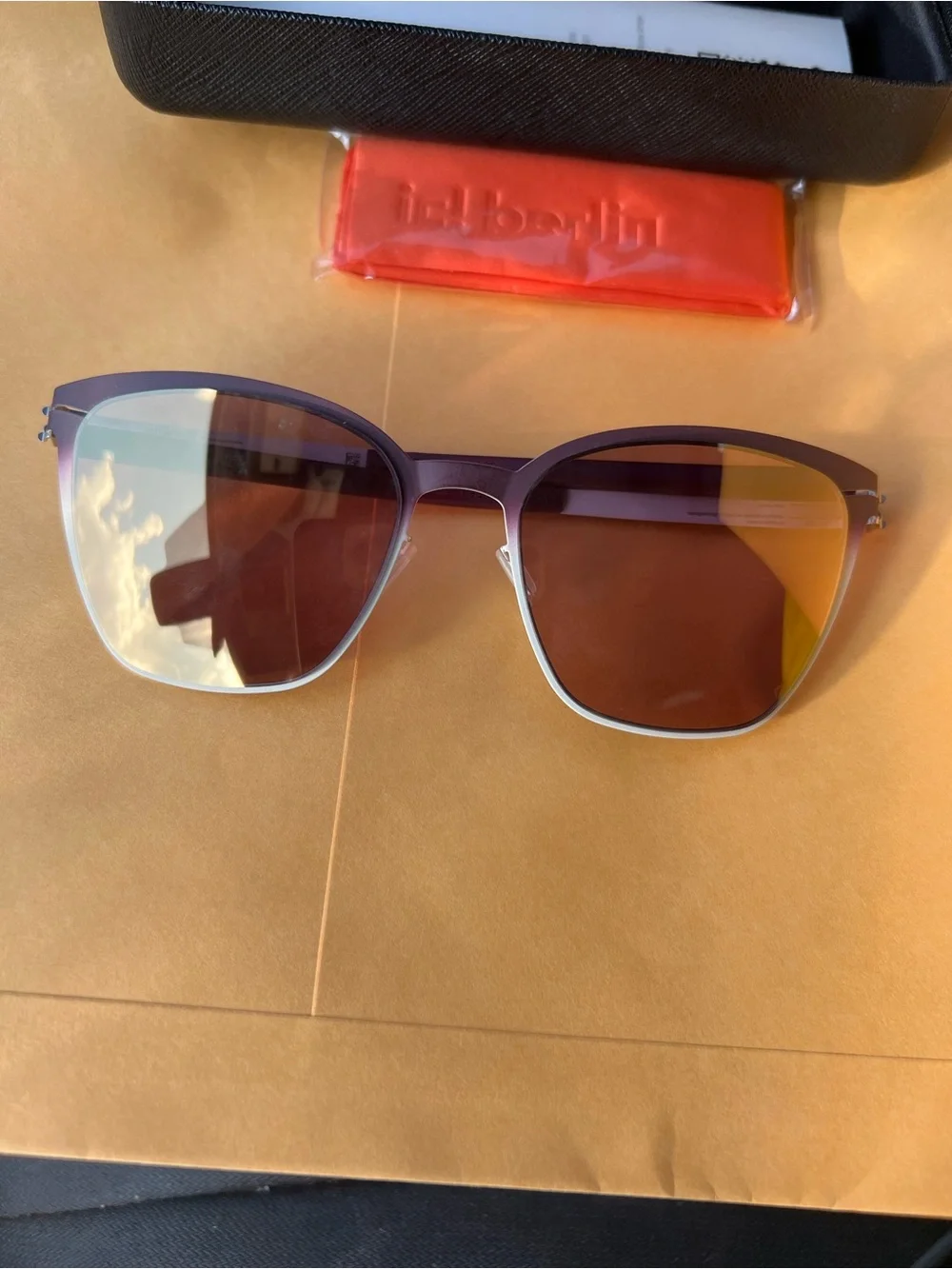 - Sunglasses ic Berlin glasses with case like NEW